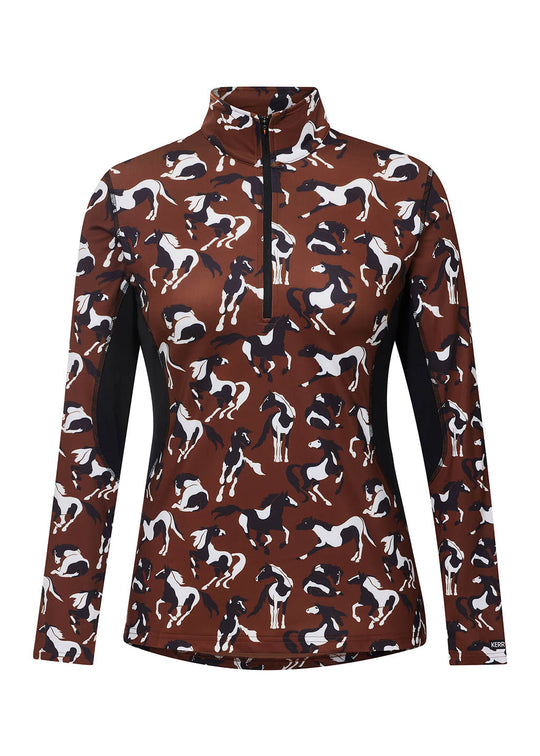 Kerrits On Course Quarter Zip Fleece Tech Top