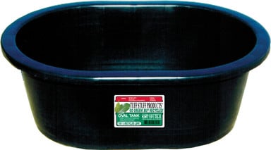 Tuff Stuff Oval Stock Tank-Black : 40Gal