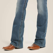 Load image into Gallery viewer, Ariat REAL Mid Rise Whipstitch Stretch Boot Cut Jean