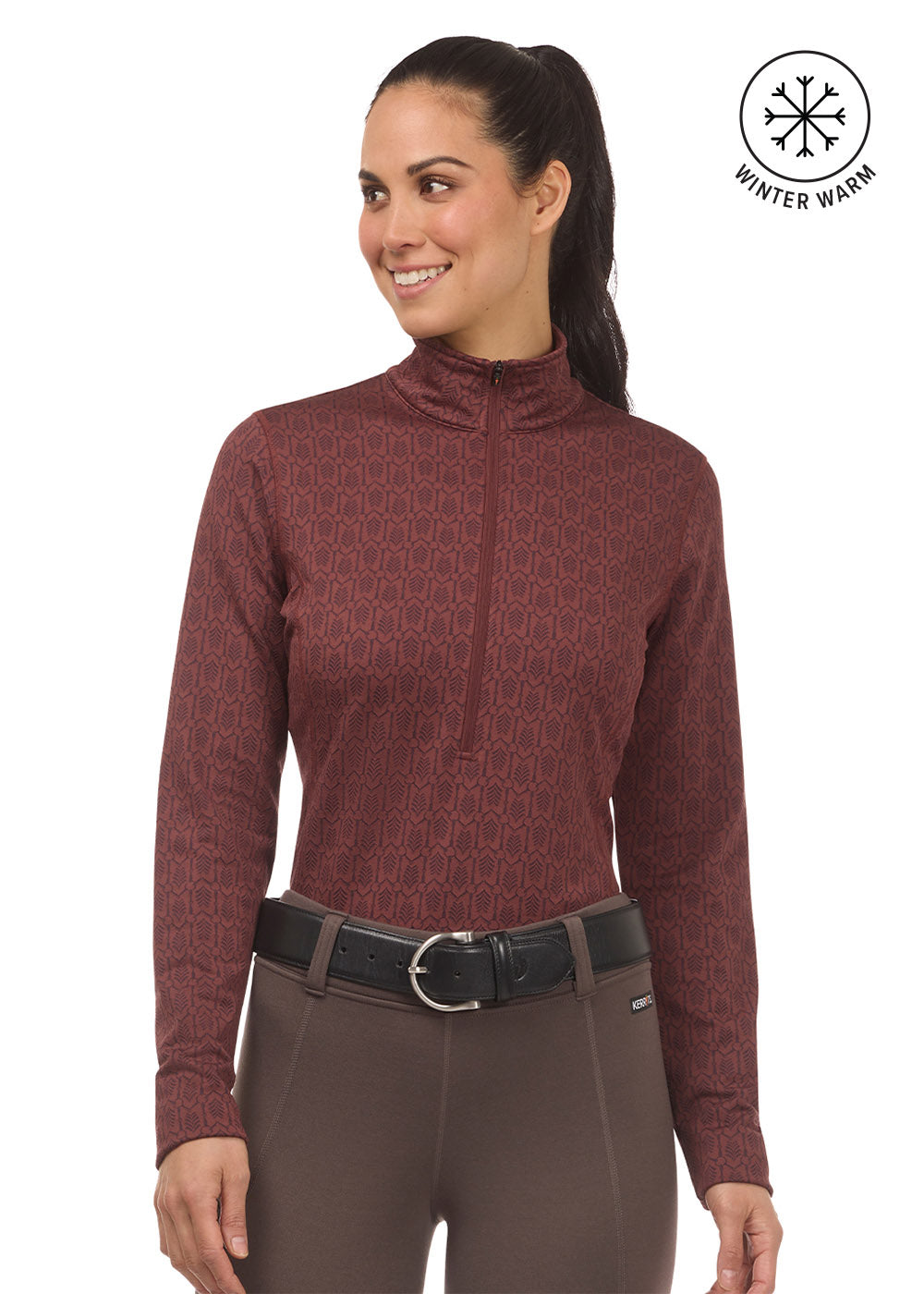 Kerrits Snaffle Links Fleece Half Zip Top