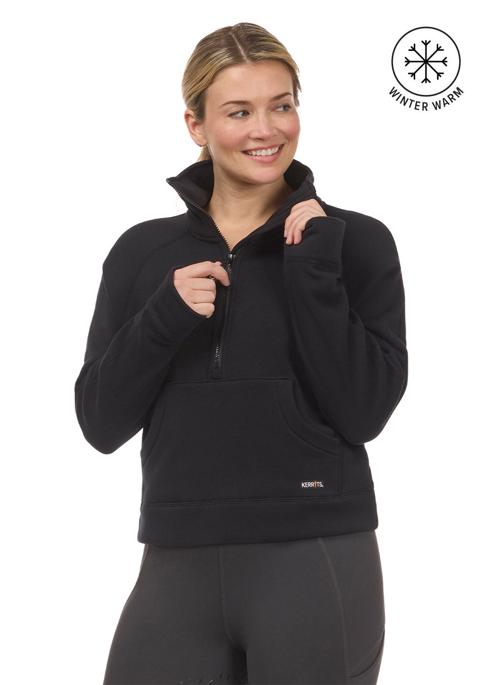 Kerrits Etched Equine Fleece Half Zip Sweatshirt