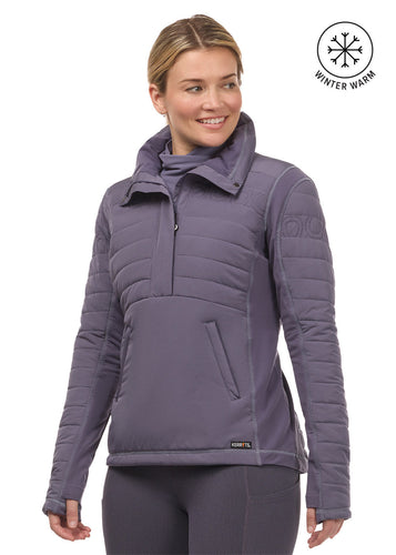 Kerrits Hoof Print Quilted Pullover Jacket