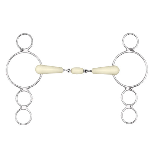 * 3 Ring Happy Mouth Double Joint Roller Gag