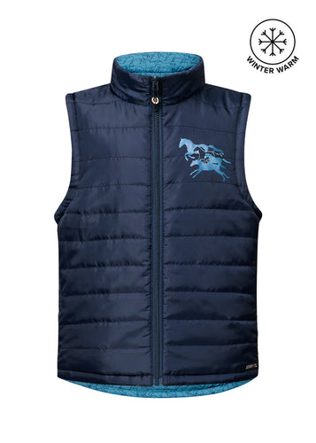 Kerrits Kid's Round Up Reversible Quilted Vest