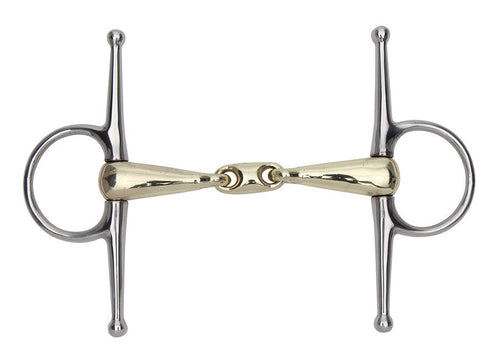 5 1/2” Brass Alloy Full Cheek Snaffle with Lozenge