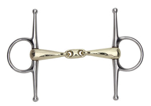 5 1/2” Brass Alloy Full Cheek Snaffle with Lozenge