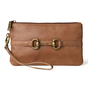 Leather Snaffle Bit Clutch
