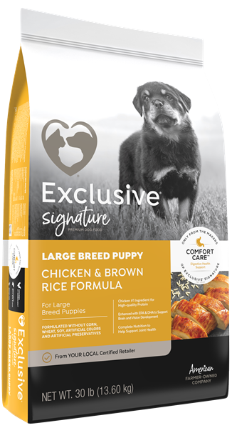 * Exclusive Signature Chicken & Brown Rice Large Breed Puppy Food