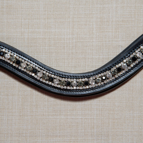 Black Oak Curved Cameo Browband