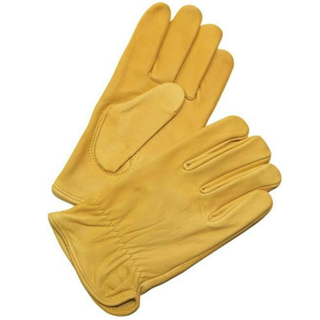 Leather Driving Gloves-tan : medium
