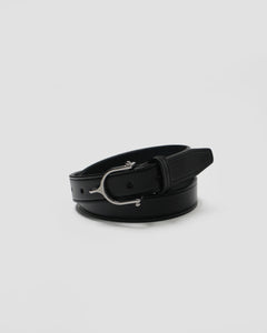 1 1/4" Leather Belt with Stirrup Buckle