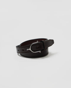 1 1/4" Leather Belt with Stirrup Buckle