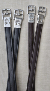 Black Oak 7/8 Calf Lined Stirrup Leathers