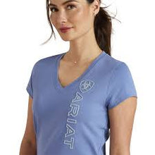 Load image into Gallery viewer, Ariat Vertical Logo V-Neck T-Shirt