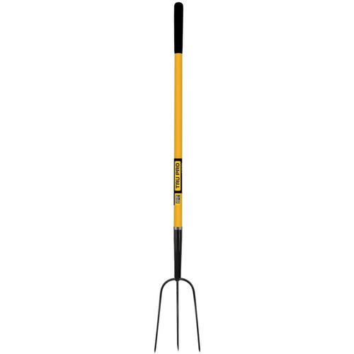 3 Tine Metal Pitch Fork with Fiberglass Handle