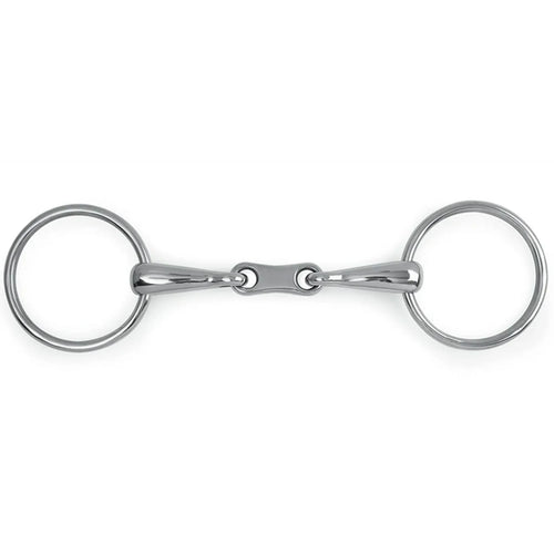 French Link German Silver Loose Ring Snaffle 65mm Rings