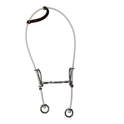 Lariat Rope Gag with 3-Piece Snaffle