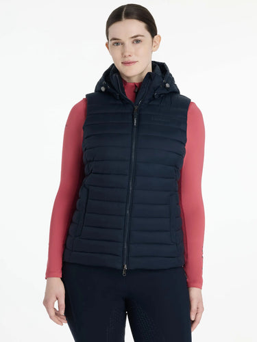 Rose Hooded Puffer Gilet
