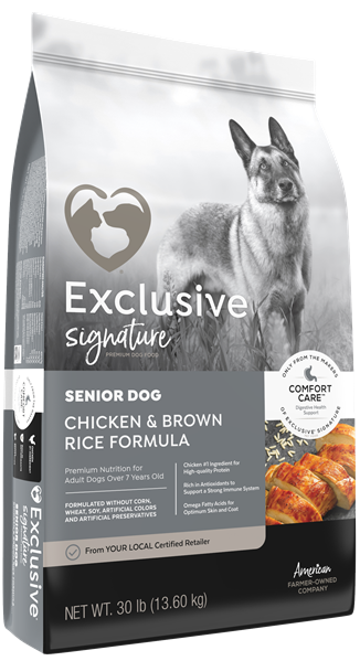 Exclusive Signature Chicken & Brown Rice Senior Dog Food