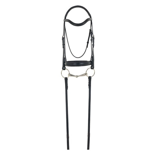 Camelot Dressage Bridle with Crank Noseband and Reins