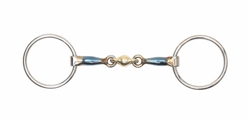 Blue Sweet Iron Loose Ring Snaffle with Lozenge