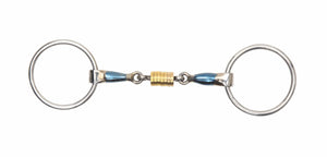 Blue Sweet Iron Loose Ring Snaffle with Roller