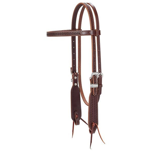 Synergy® Hand-Tooled Mayan Headstall with Designer Hardware